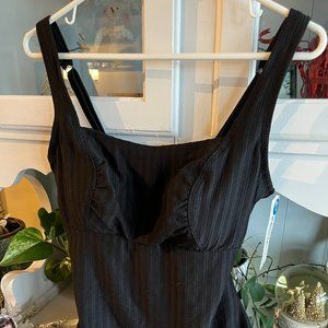 L Krista padded black Tankini  (NWT)